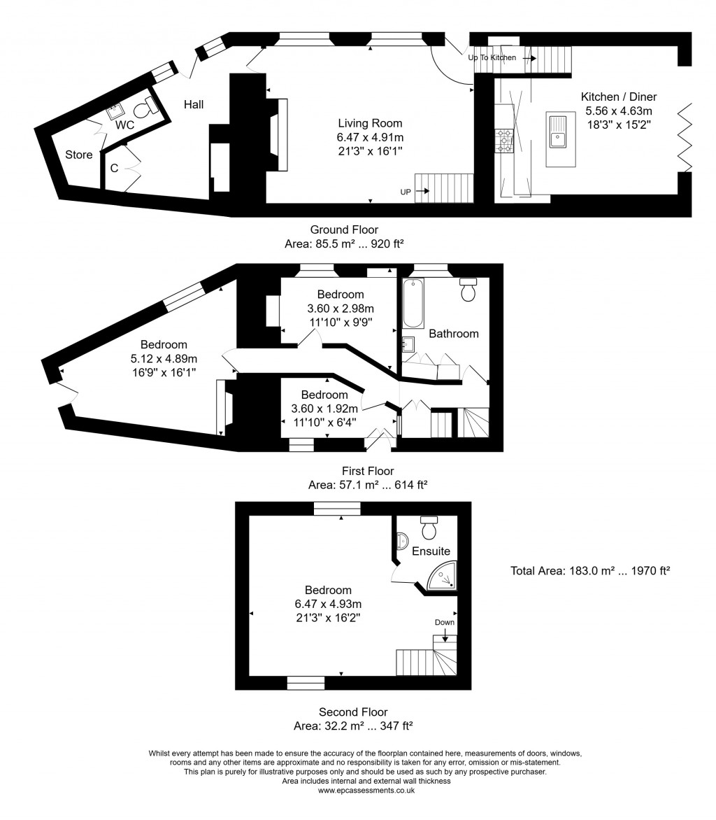 Floorplans For Bradford on Avon, Wiltshire