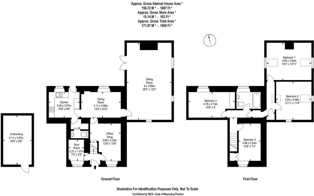 Floorplans For Wingfield, Wiltshire