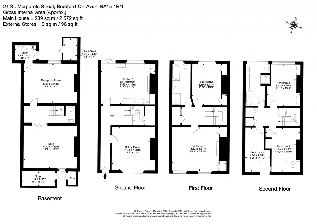 Floorplans For Bradford on Avon, Wiltshire