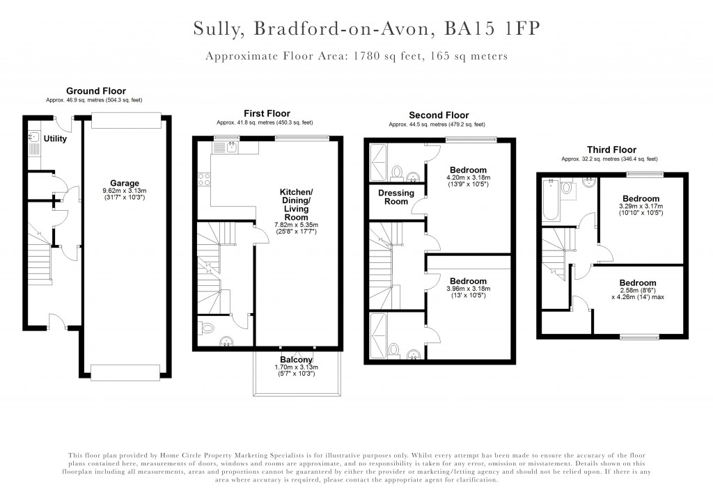 Floorplans For Bradford On Avon, Wiltshire