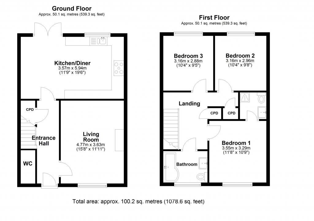Floorplans For Bradford-On-Avon