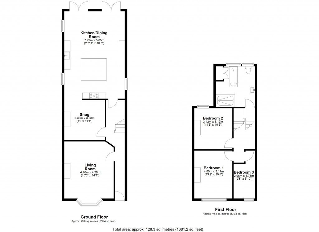 Floorplans For Holt, Trowbridge, Wiltshire
