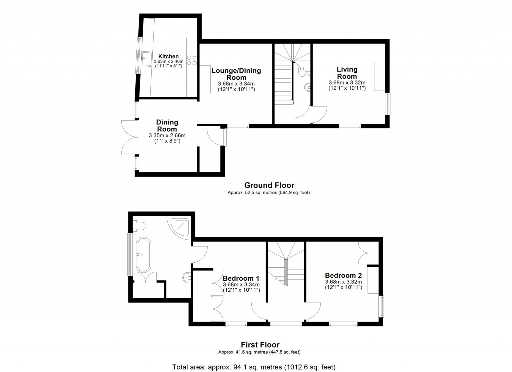 Floorplans For Farleigh Wick, Bradford On Avon