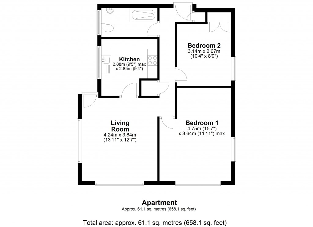 Floorplans For Grosvenor Bridge Road, Bath