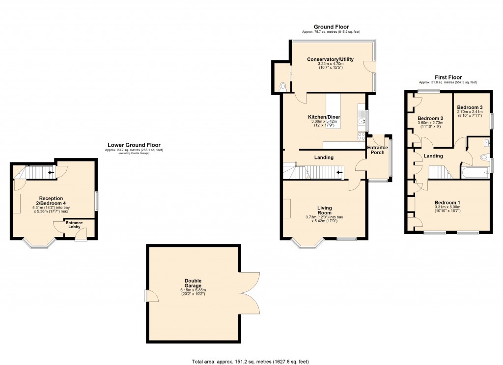 Floorplans For Midford, Bath