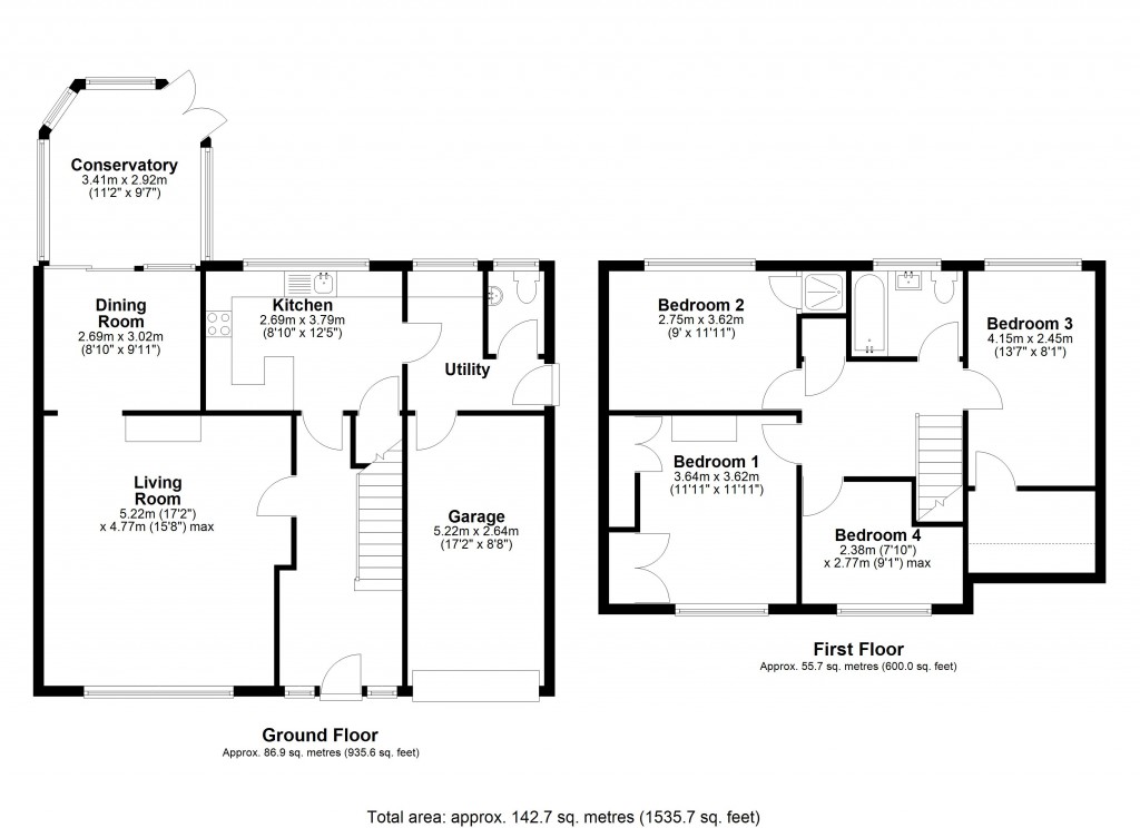 Floorplans For Lower Westwood, Bradford On Avon