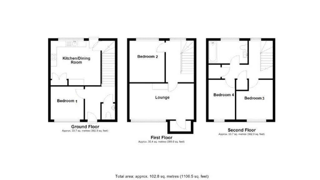 Floorplans For Down Avenue, Bath