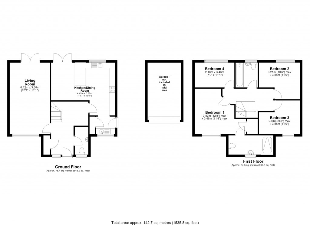 Floorplans For Bartholomew Way, Corsham, Wiltshire