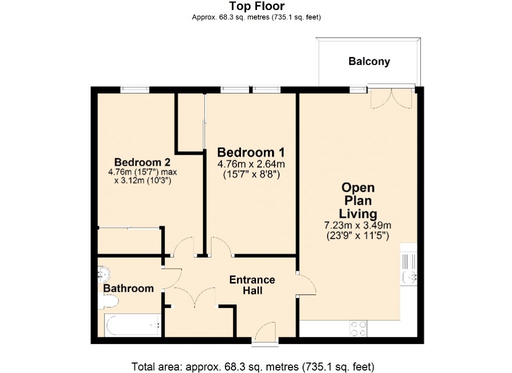Floorplans For Court Street, Trowbridge, Wiltshire