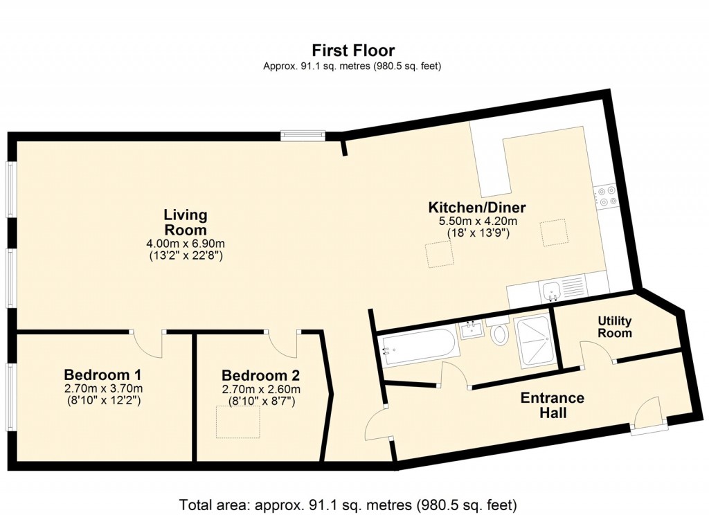 Floorplans For Westbury, Wiltshire