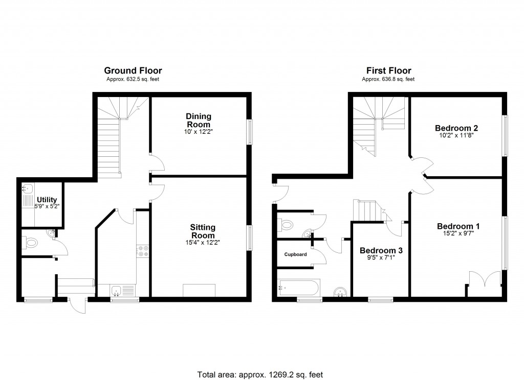 Floorplans For Church Street, Bradford On Avon, Wiltshire