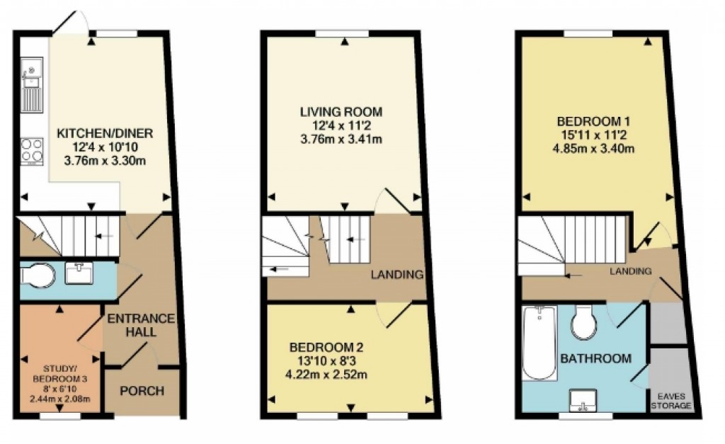 Floorplans For Westbury, Wiltshire