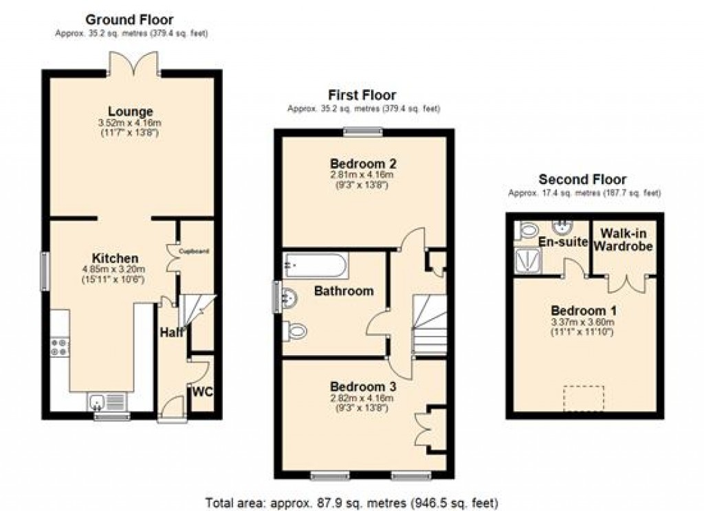 Floorplans For Westbury, Wiltshire