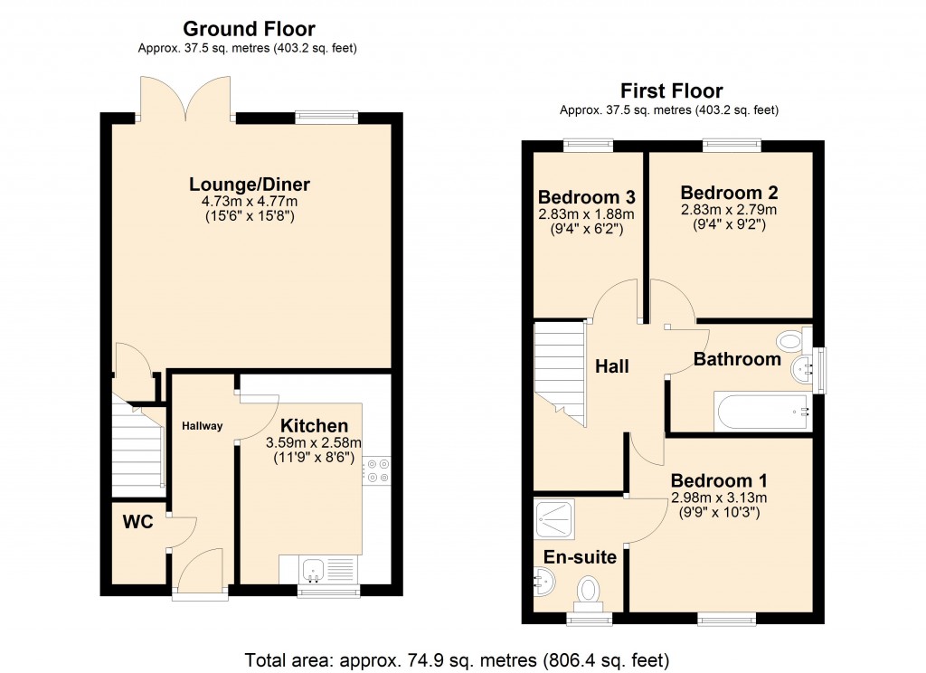 Floorplans For Castle Mead, Trowbridge, Wiltshire