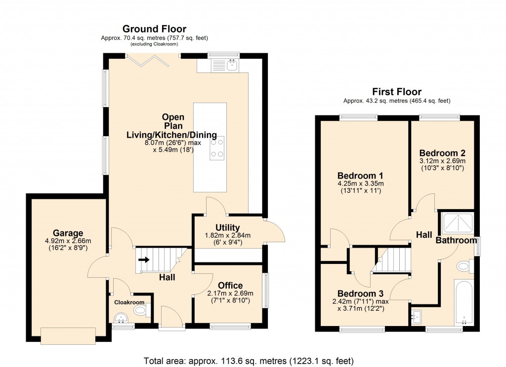 Floorplans For Winsley, Bradford on Avon, Wiltshire