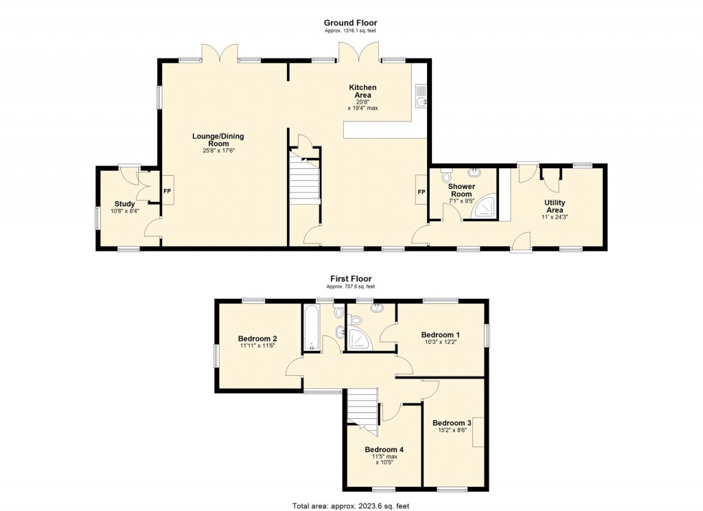Floorplans For Great Hinton, Wiltshire
