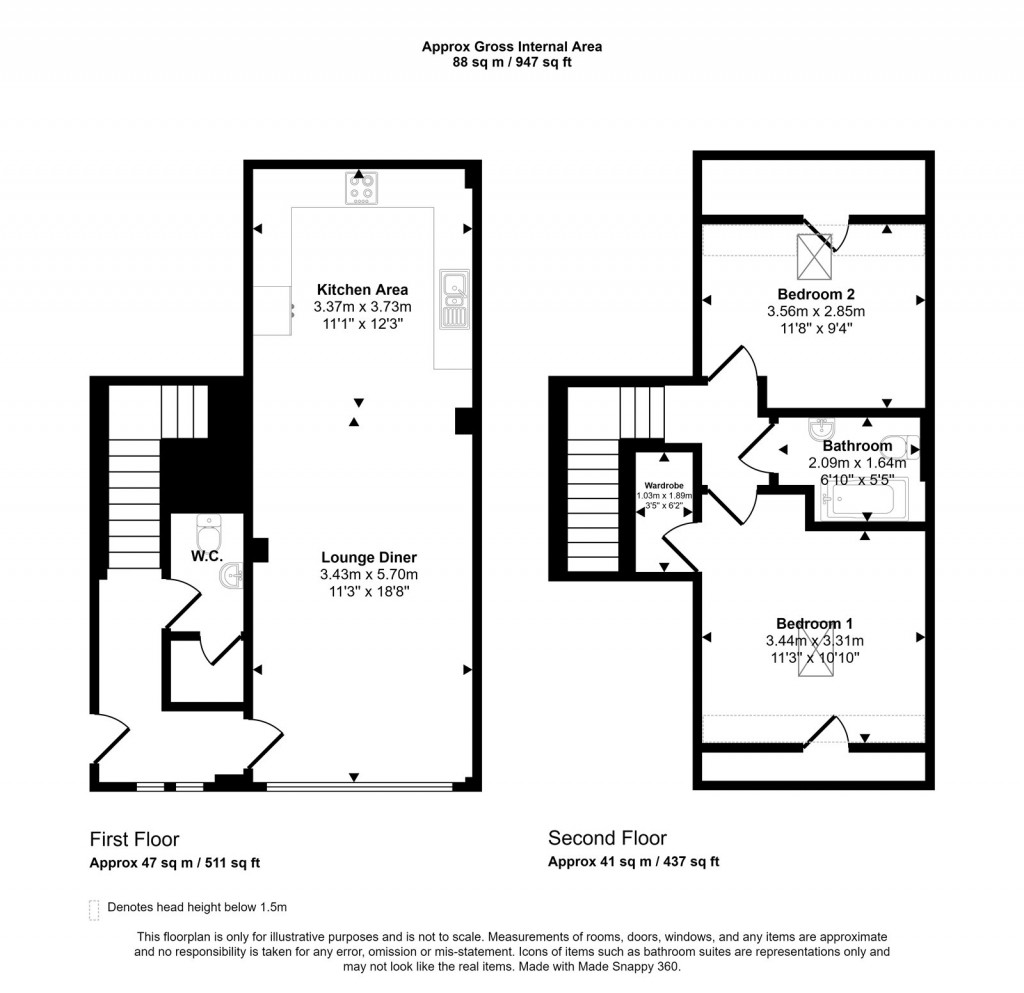 Floorplans For Church Street, Trowbridge