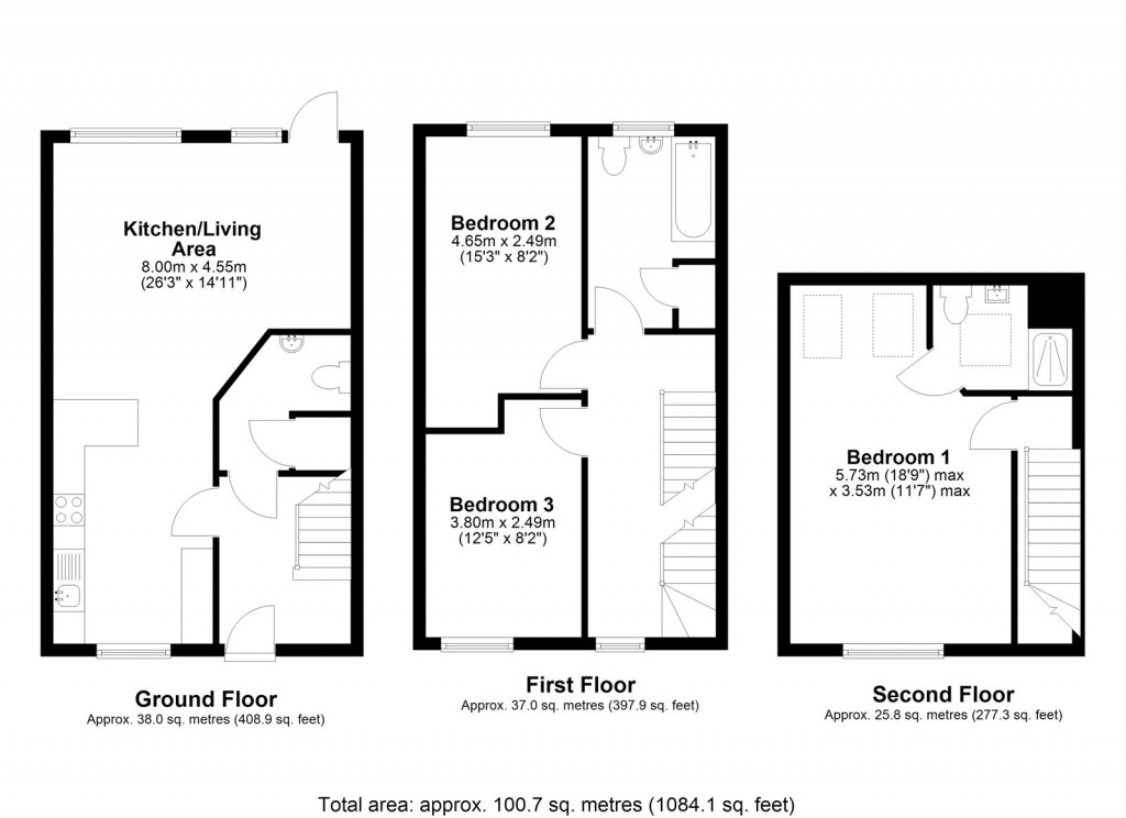 Floorplans For Westbury, Wiltshire
