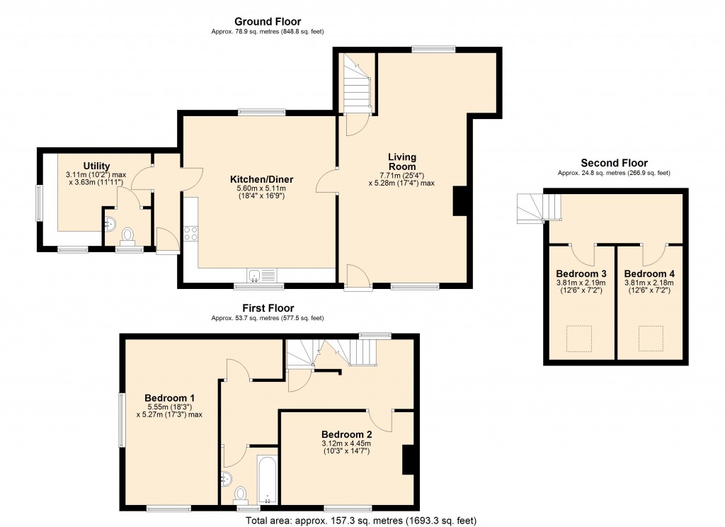 Floorplans For North Bradley, Trowbridge, Wiltshire