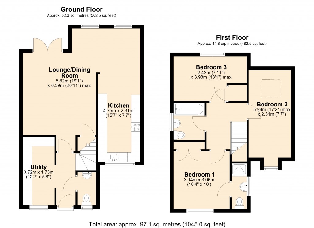Floorplans For Hilperton, Trowbridge, Wiltshire