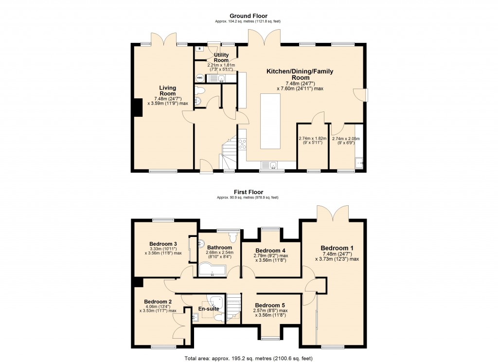 Floorplans For Southwick, Trowbridge, Wiltshire