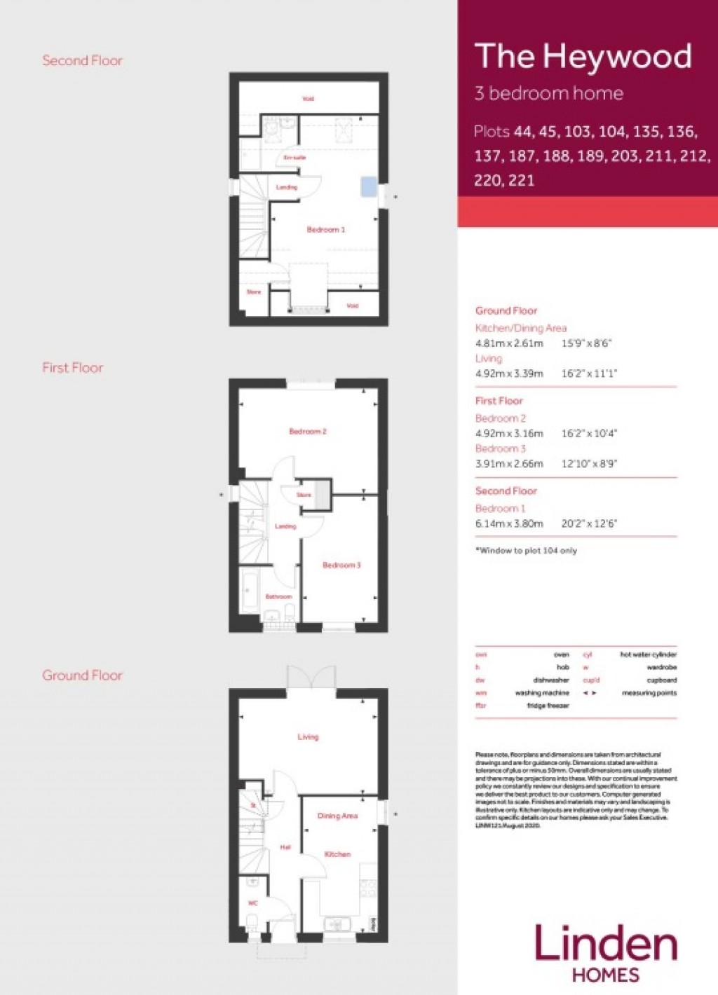 Floorplans For Westbury, Wiltshire