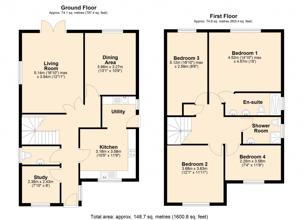 Floorplans For Southwick, Wiltshire