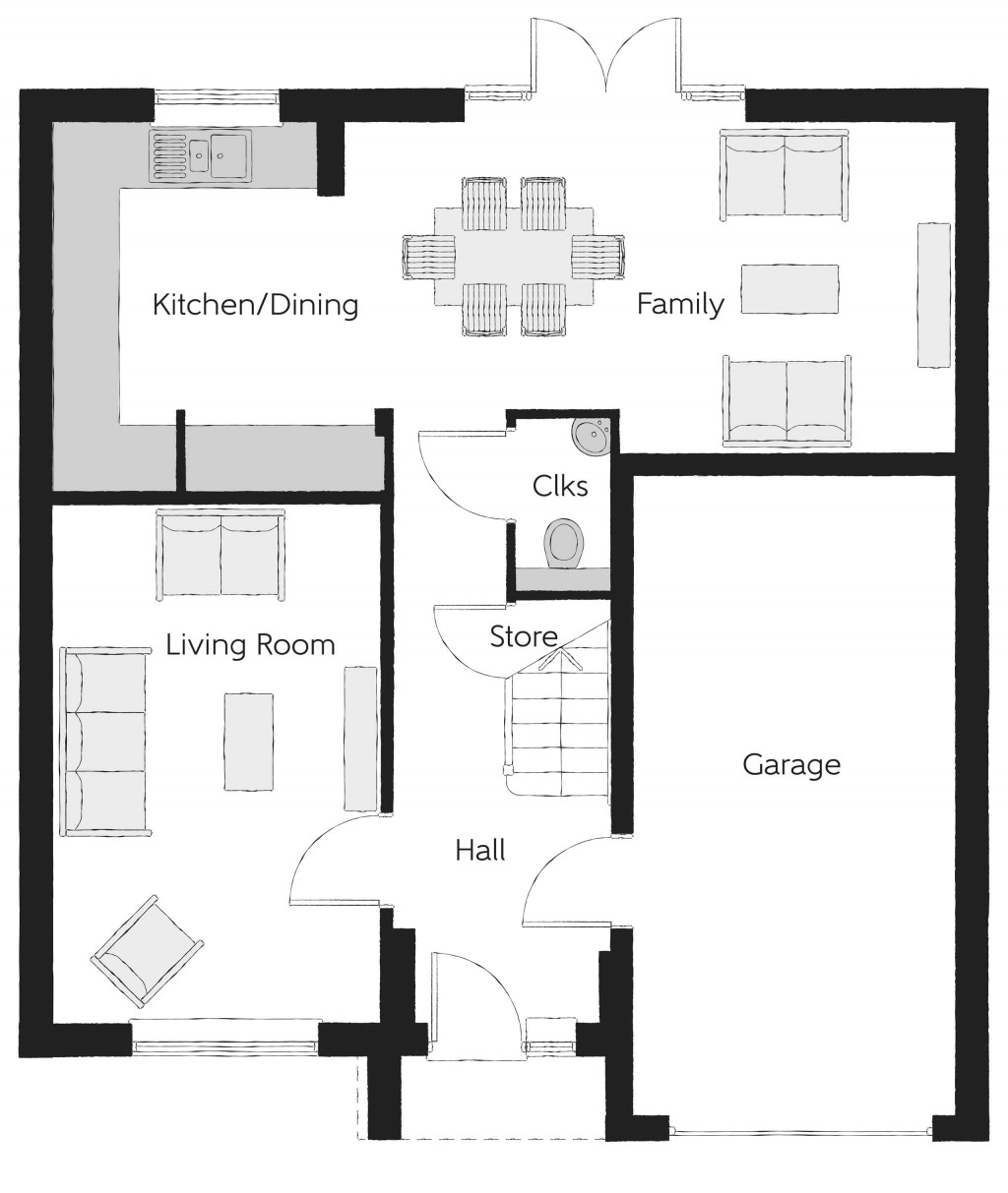 Floorplans For Elizabeth Way, Trowbridge, Wiltshire