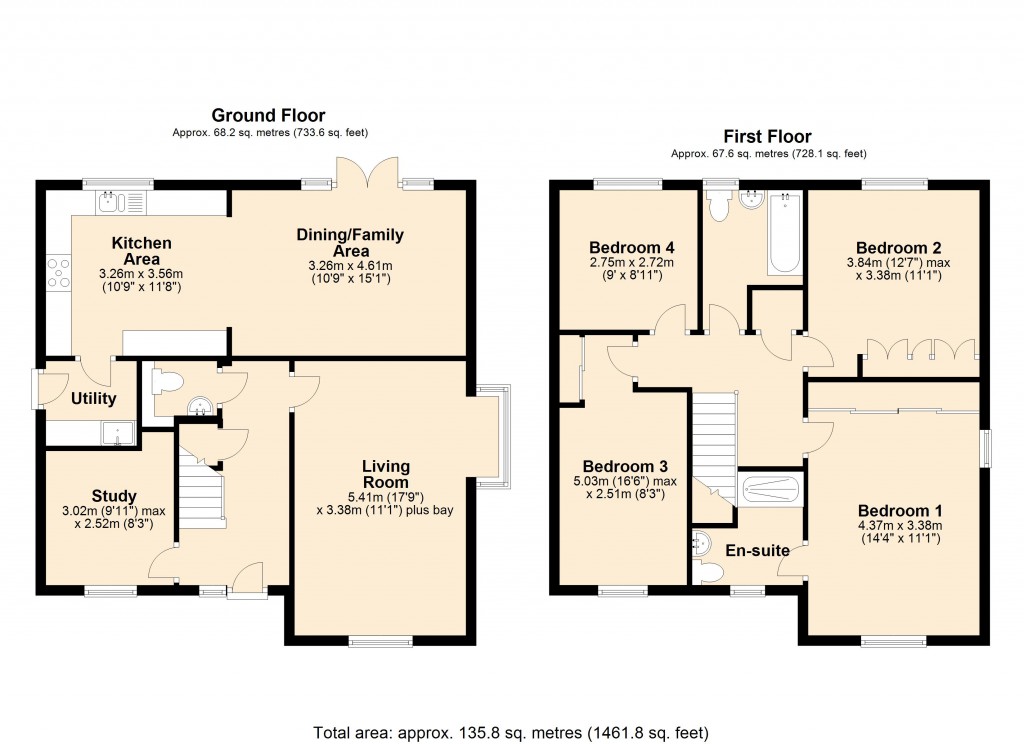 Floorplans For Weavers Meadow, Elizabeth Way, Trowbridge, Wiltshire
