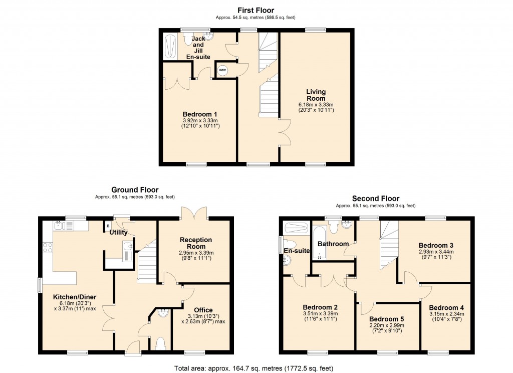 Floorplans For Bowerhill, Melksham