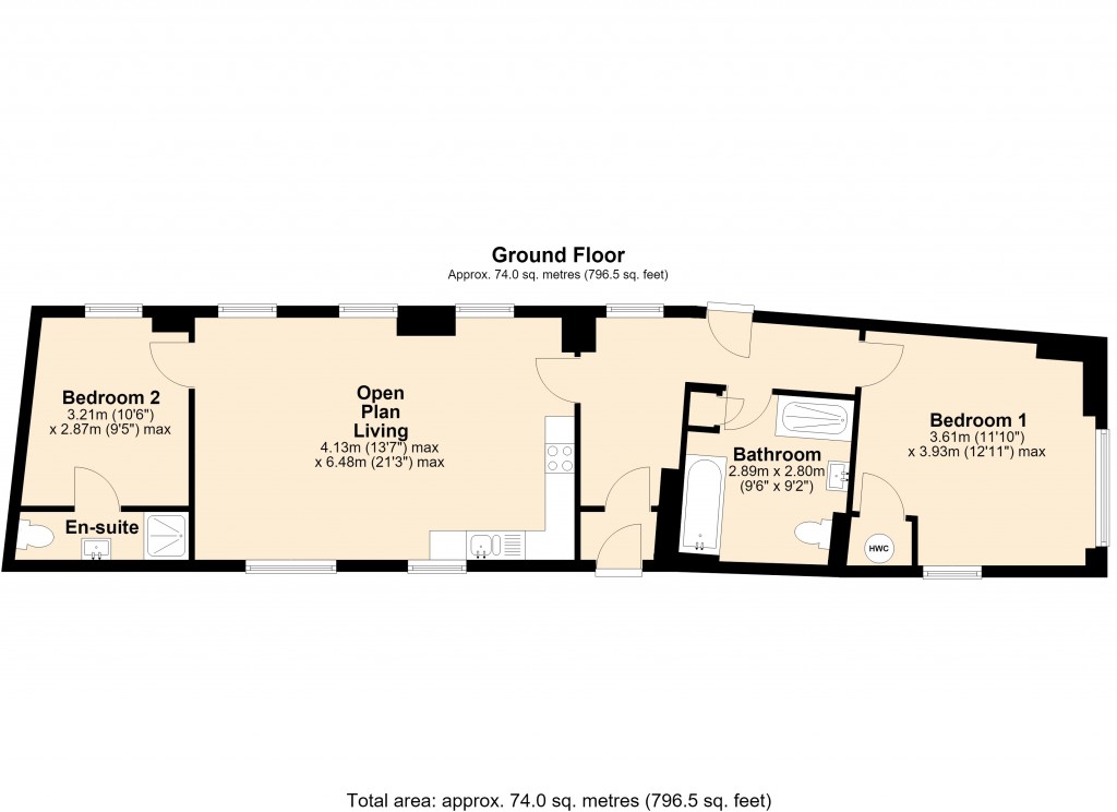 Floorplans For Church Street, Trowbridge, Wiltshire