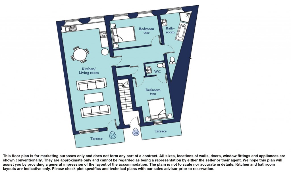 Floorplans For Church Street, Trowbridge, Witlshire