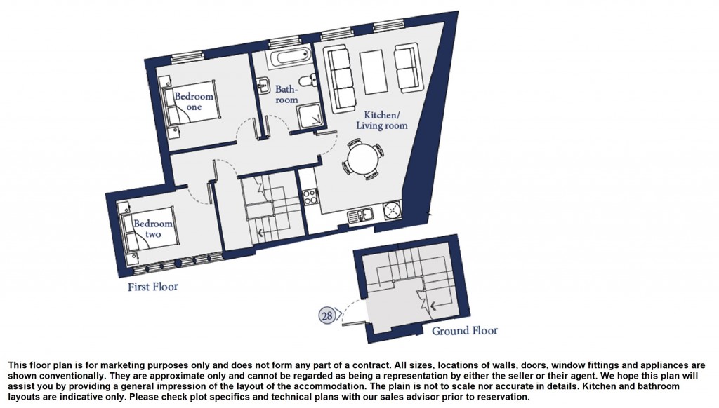 Floorplans For Church Street, Trowbridge, Wiltshire
