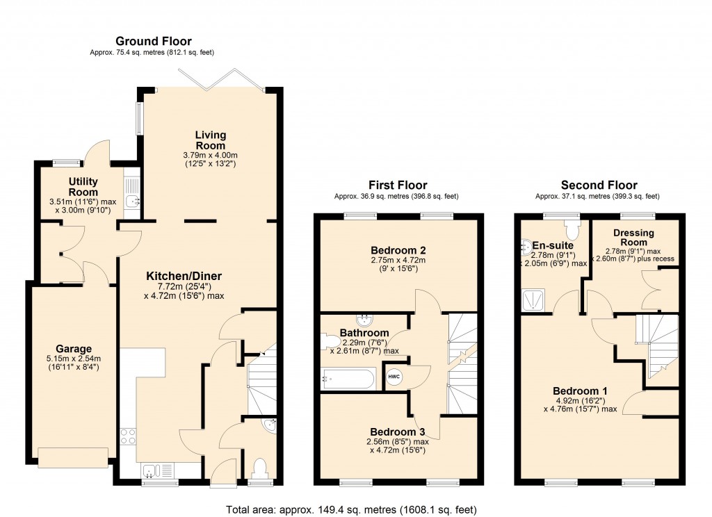 Floorplans For Staverton, Trowbridge, Wiltshire