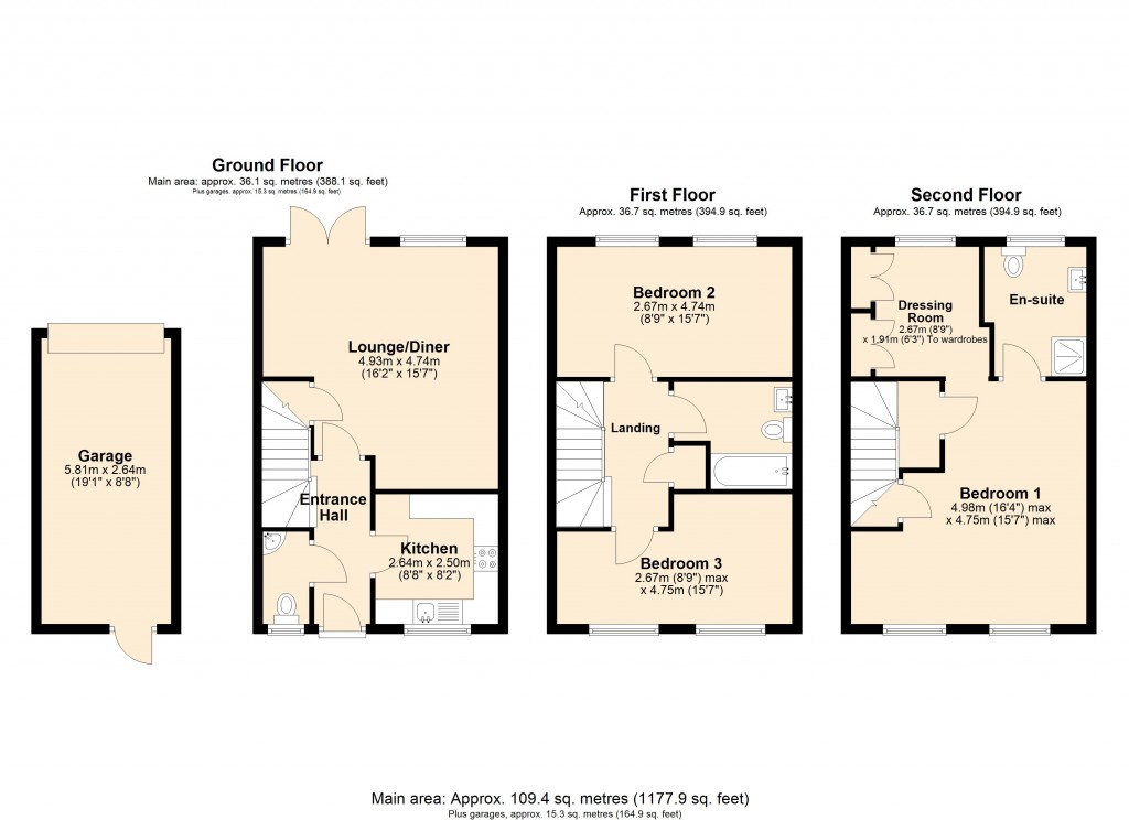 Floorplans For Staverton, Trowbridge, Wiltshire