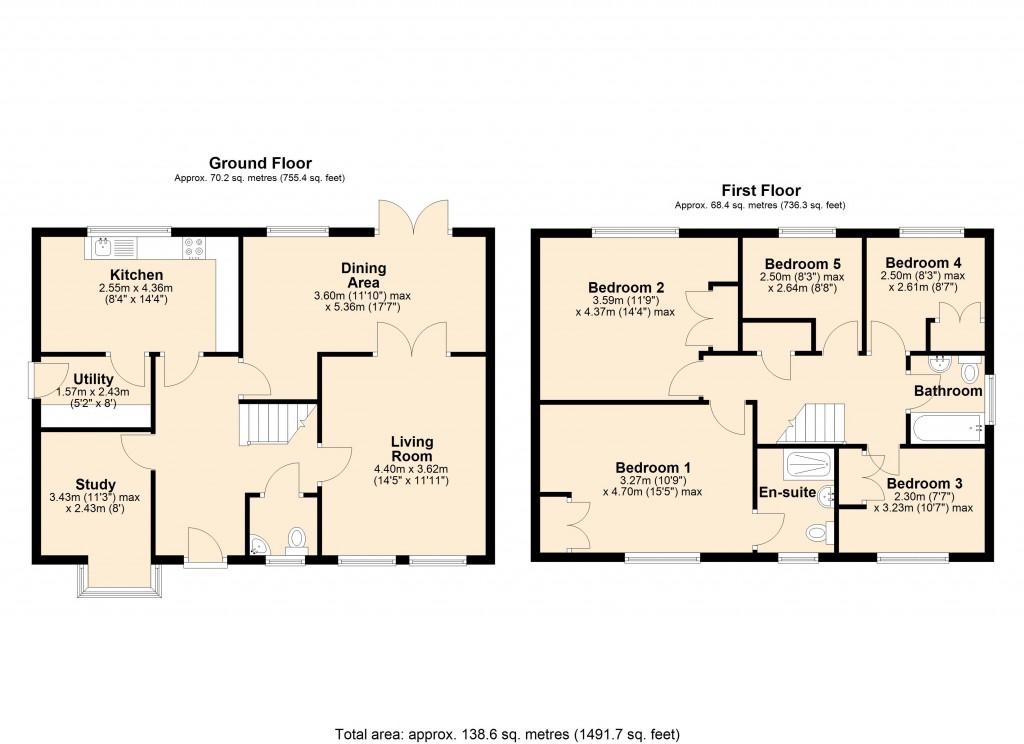 Floorplans For Hilperton, Wiltshire