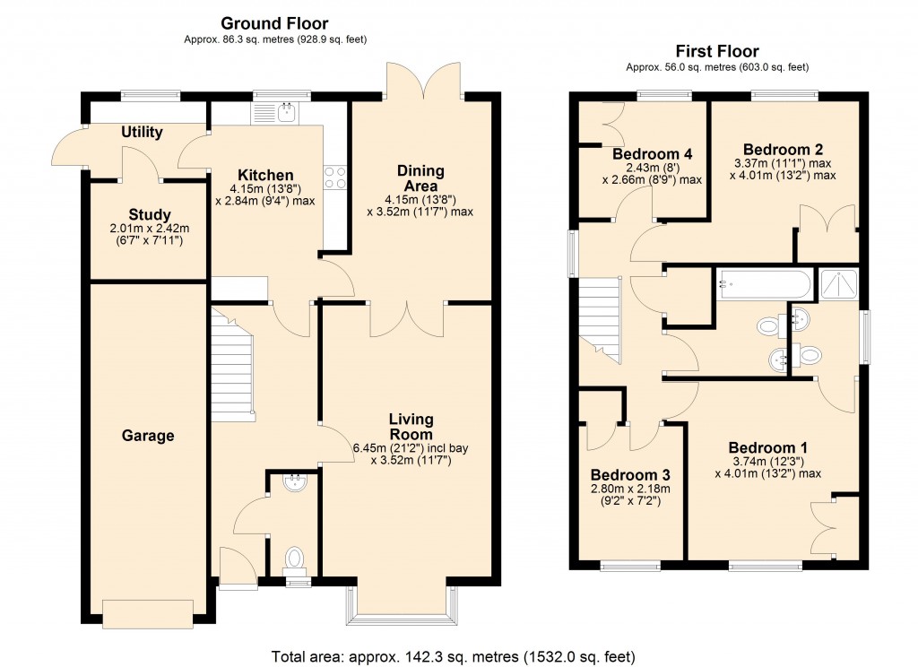 Floorplans For Hilperton, Trowbridge, Wiltshire