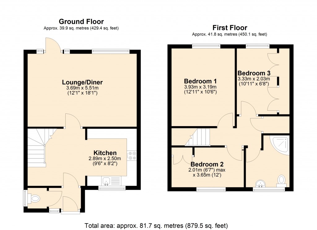 Floorplans For Church Lane, Trowbridge, Wiltshire