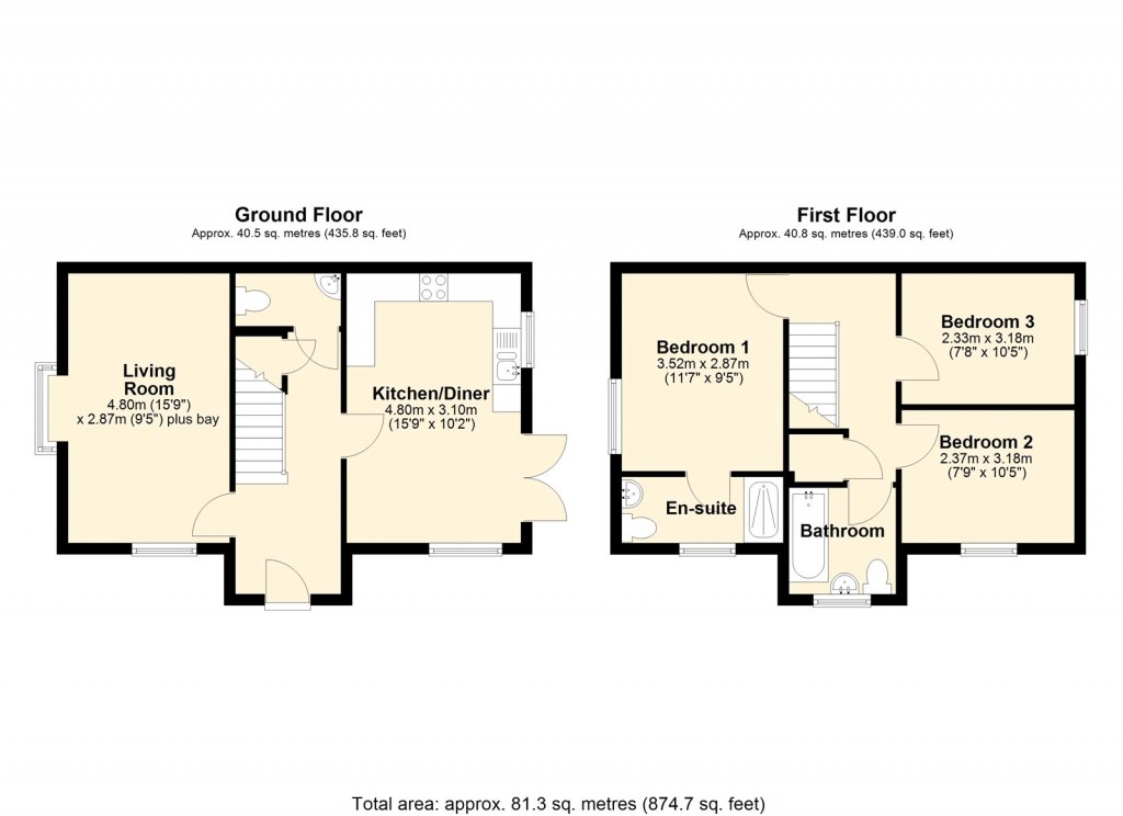 Floorplans For Weavers Meadow, Trowbridge, Wiltshire