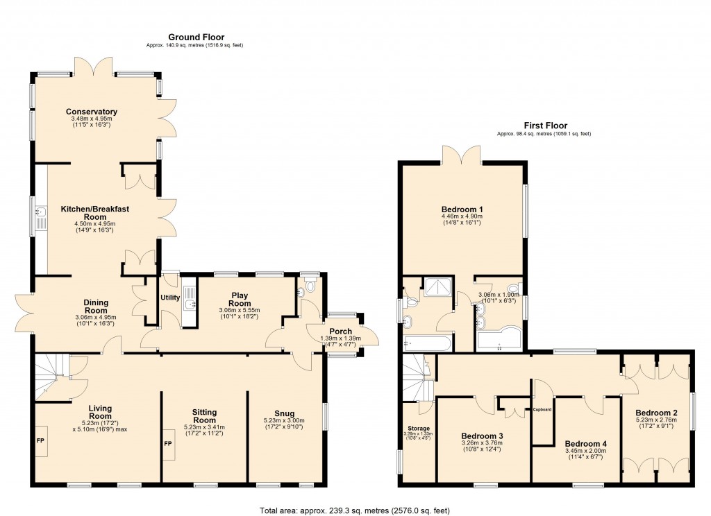 Floorplans For Keevil, Trowbridge, Wiltshire