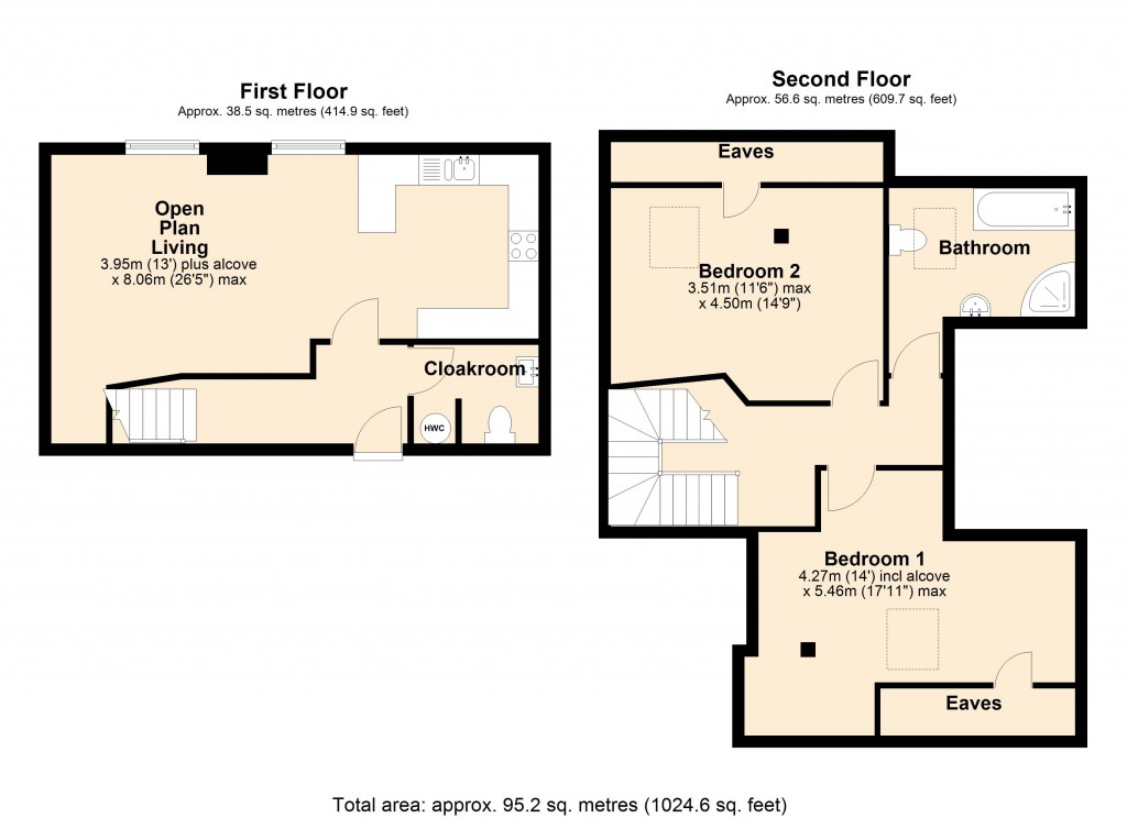 Floorplans For Church Street, Trowbridge, Wiltshire