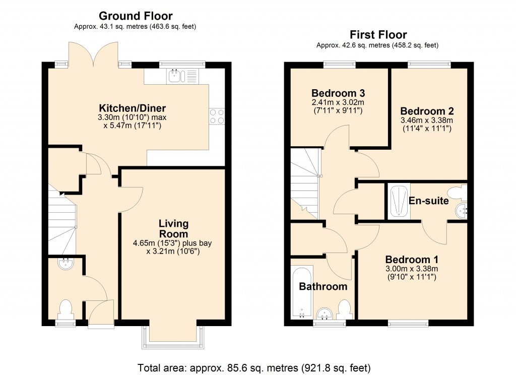 Floorplans For Weavers Meadow, Trowbridge, Wiltshire