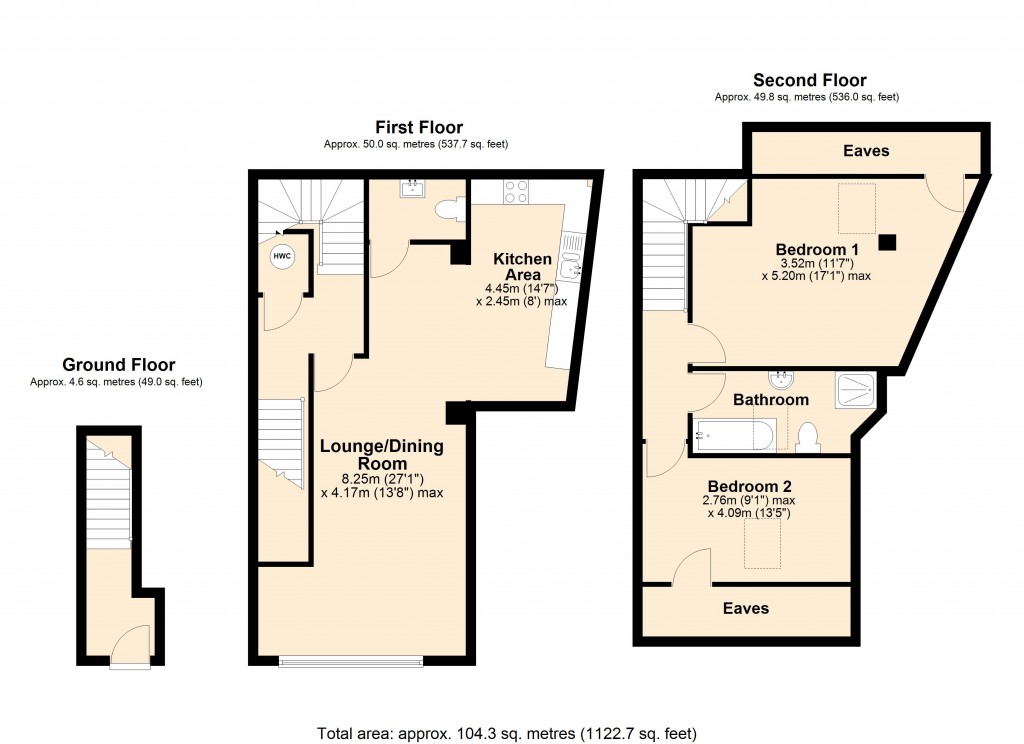 Floorplans For Church Street, Trowbridge, Wiltshire