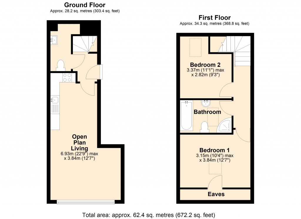 Floorplans For Church Street, Trowbridge, Wiltshire
