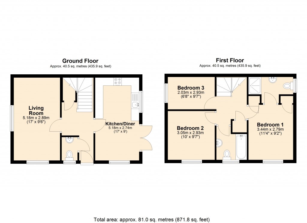 Floorplans For Hilperton, Wiltshire