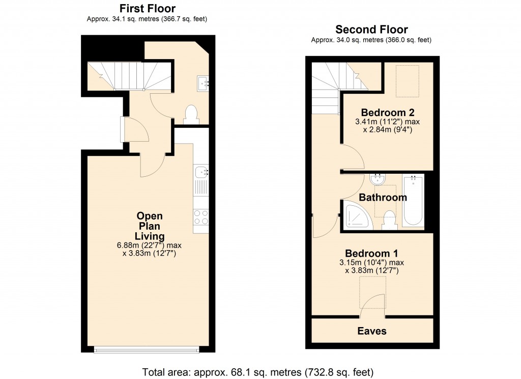 Floorplans For Church Street, Trowbridge, Wiltshire