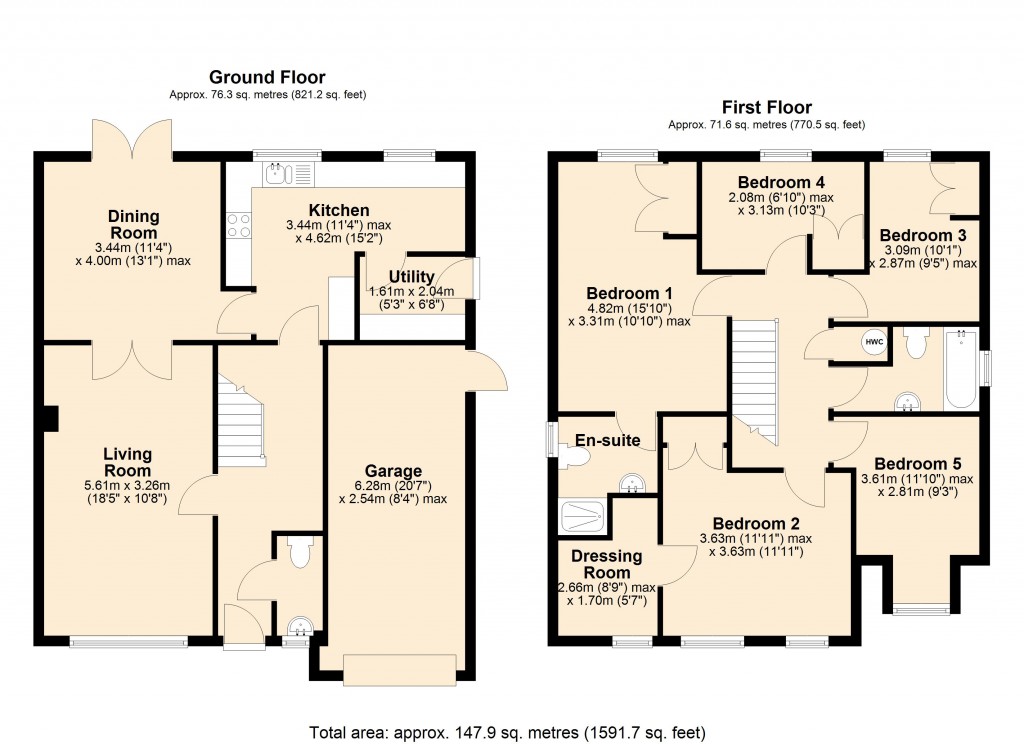 Floorplans For Hilperton, Trowbridge, Wiltshire