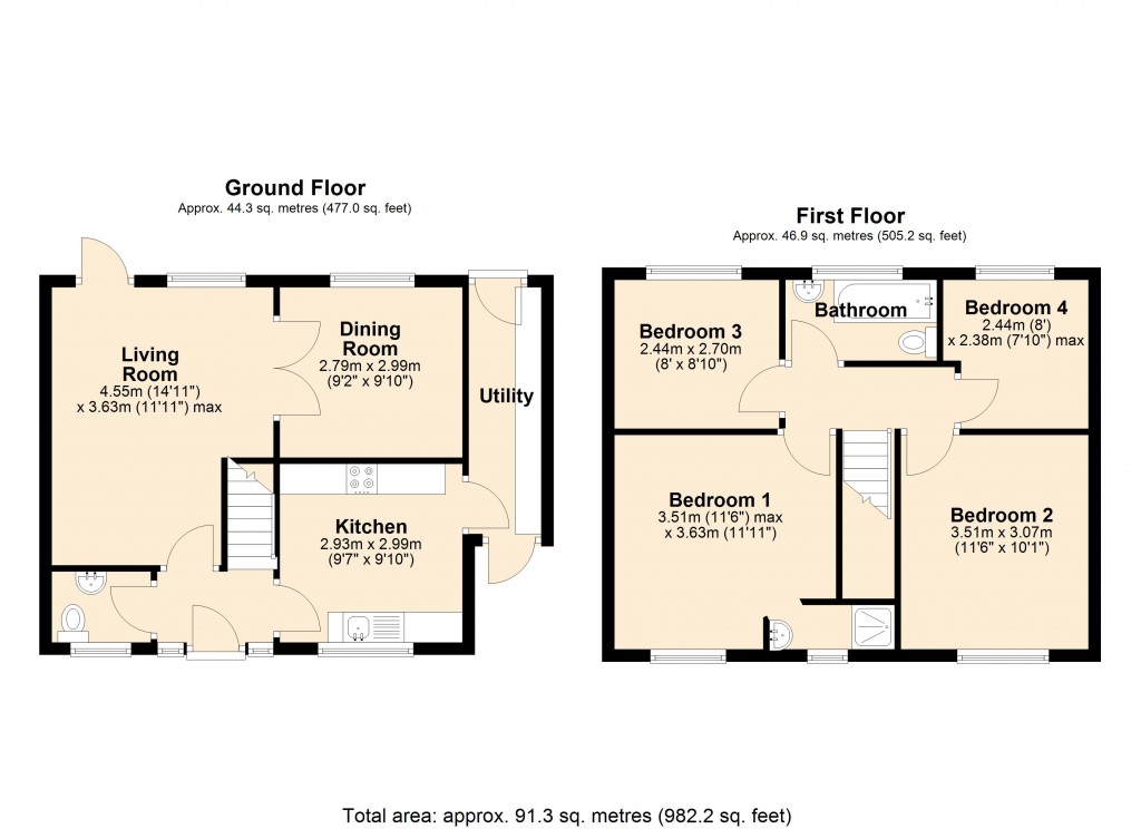 Floorplans For Melksham, Wiltshire