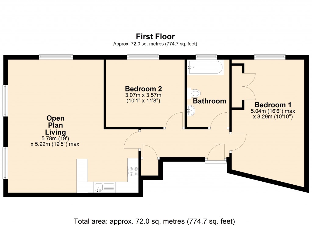 Floorplans For Court Street, Trowbridge, Wiltshire