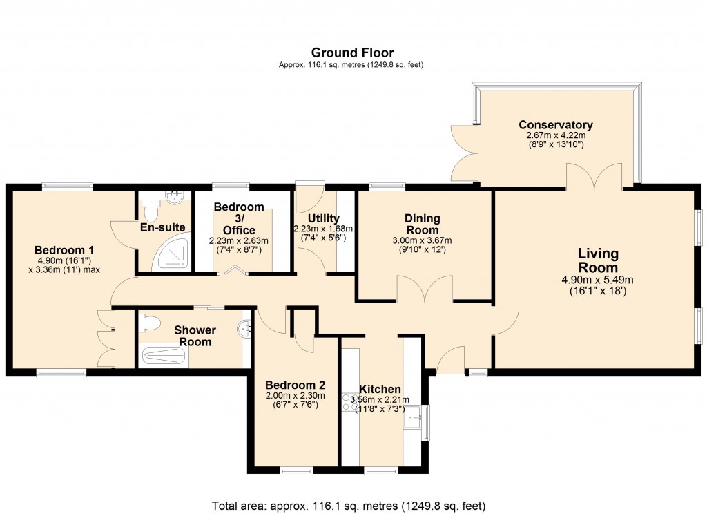 Floorplans For Brook Hall Farm, North Bradley, Trowbridge